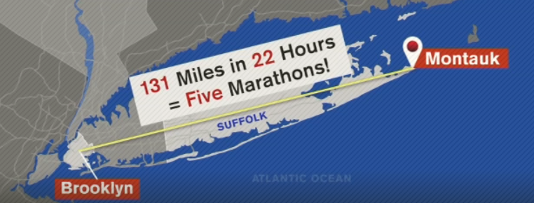 Man Runs From Montauk To New York City!