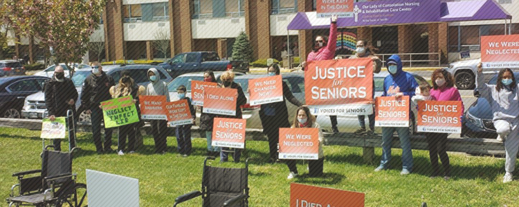 Protest at Long Island Nursing Home